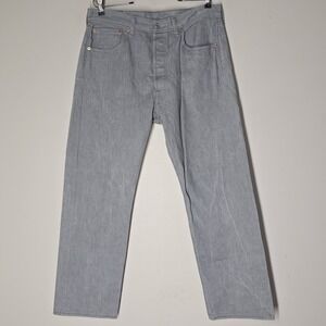 Levi's Jeans Men's 34x30 Style 501 Gray Denim Zip Fly Straight Fit